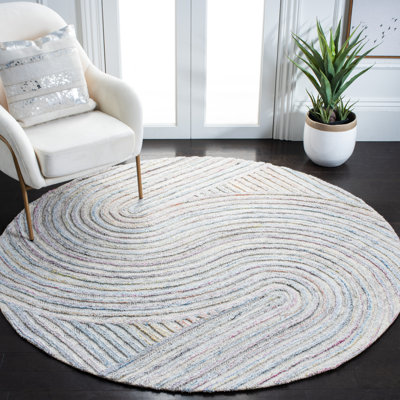 Stalter Hand Tufted Performance Abstract Rug