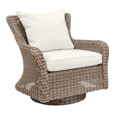 Sag Harbor Swivel Rocking Chair with Cushions 