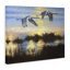 "Deux grues sur un lac", art mural par D. Rust-1812099501