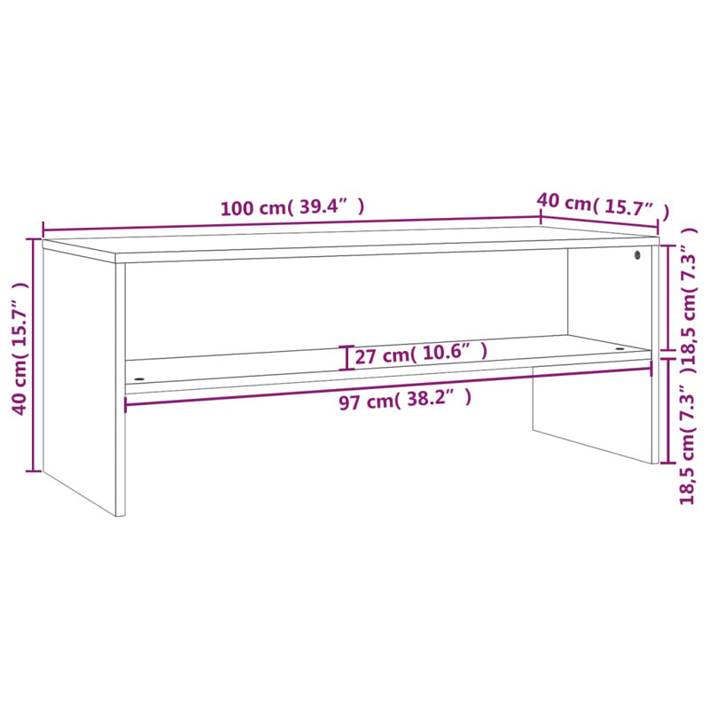 Hausman Unfinished TV Stand, Black