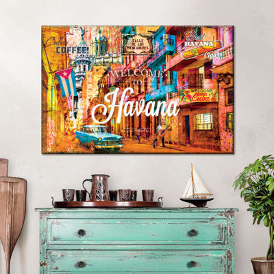 «Welcome To Havana», impression sur toile