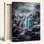 Moonlit Waterfall, reproduction d'art sur toile, ensemble de 1
