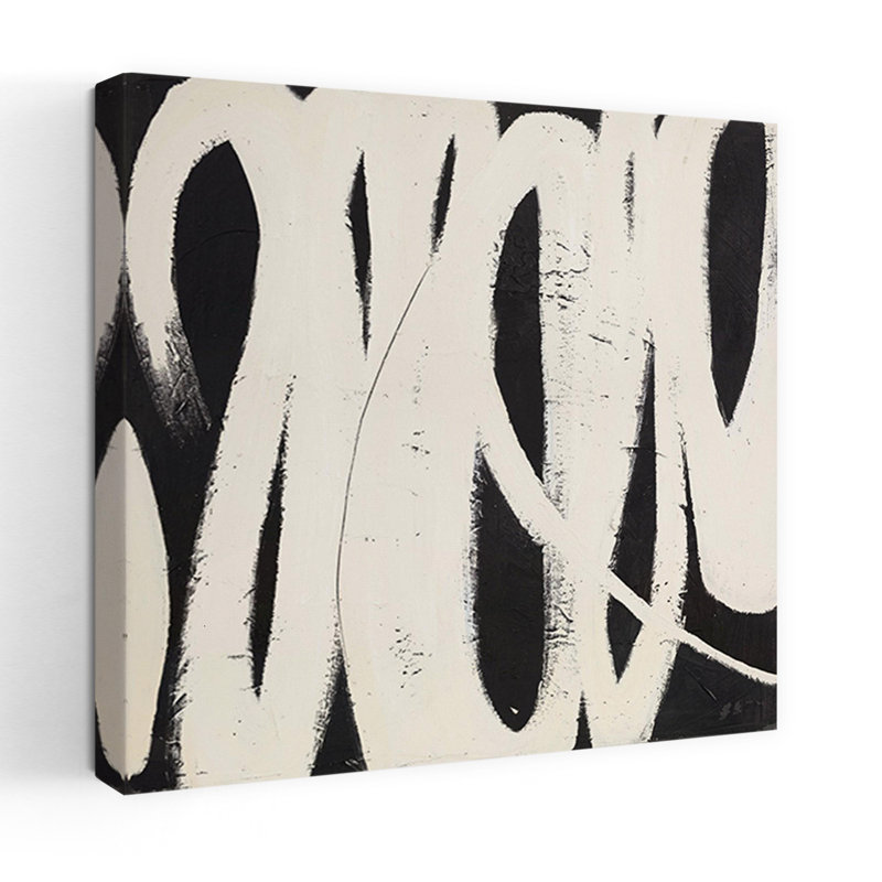 «Spinning Around», art moderne minimaliste abstrait, H 18 po x l 18 po