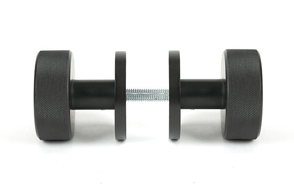 Brompton Interior Mortise Knobset, Aged Bronze