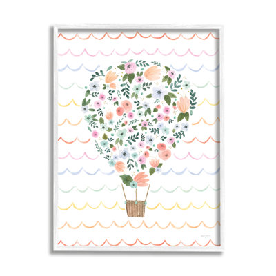 Art pour enfants en montgolfière