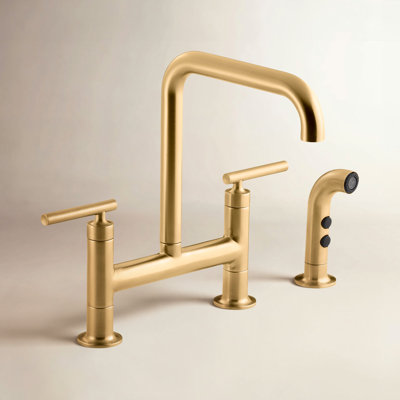 Kohler Purist Bridge Faucet with Sidespray