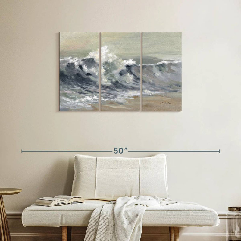 Senne Serene Splashing Wave, 24" H x 38" W