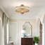 6 - Light Drum Crystal Semi Flush Mount-898008389