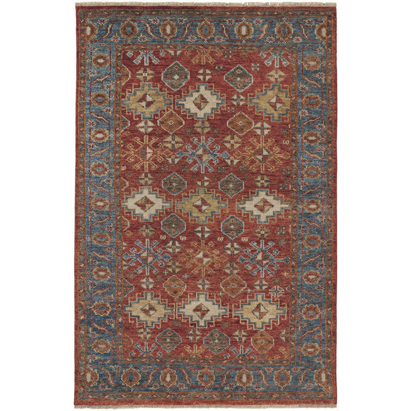 Carrington Hand Knotted Wool Oriental Area Rug, Rectangle 2' x 3'