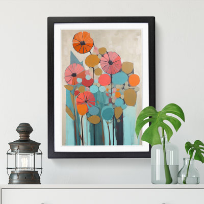 Mid Century Flowers Vol.10 - Single Picture Frame Print