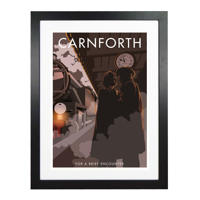 Carnforth by Stephen Millership - Print, 43.5cm H x 33.5cm W x 2.2cm D, Black