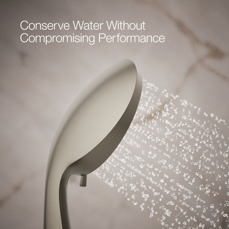 2.5 gpm Forte 1.75 gpm Multifunction Handshower with Katalyst Air-Induction Technology, Vibrant Brushed Nickel