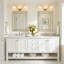 Éclairage pour meuble-lavabo Triple Globe Wave-641259816