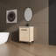 Base de meuble-lavabo 24 po avec lavabo, armoire de rangement avec portes, bois d'ingénierie