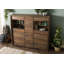 PURE MANGO 166cm Wide 3 Drawer Solid Wood Highboard-88836103