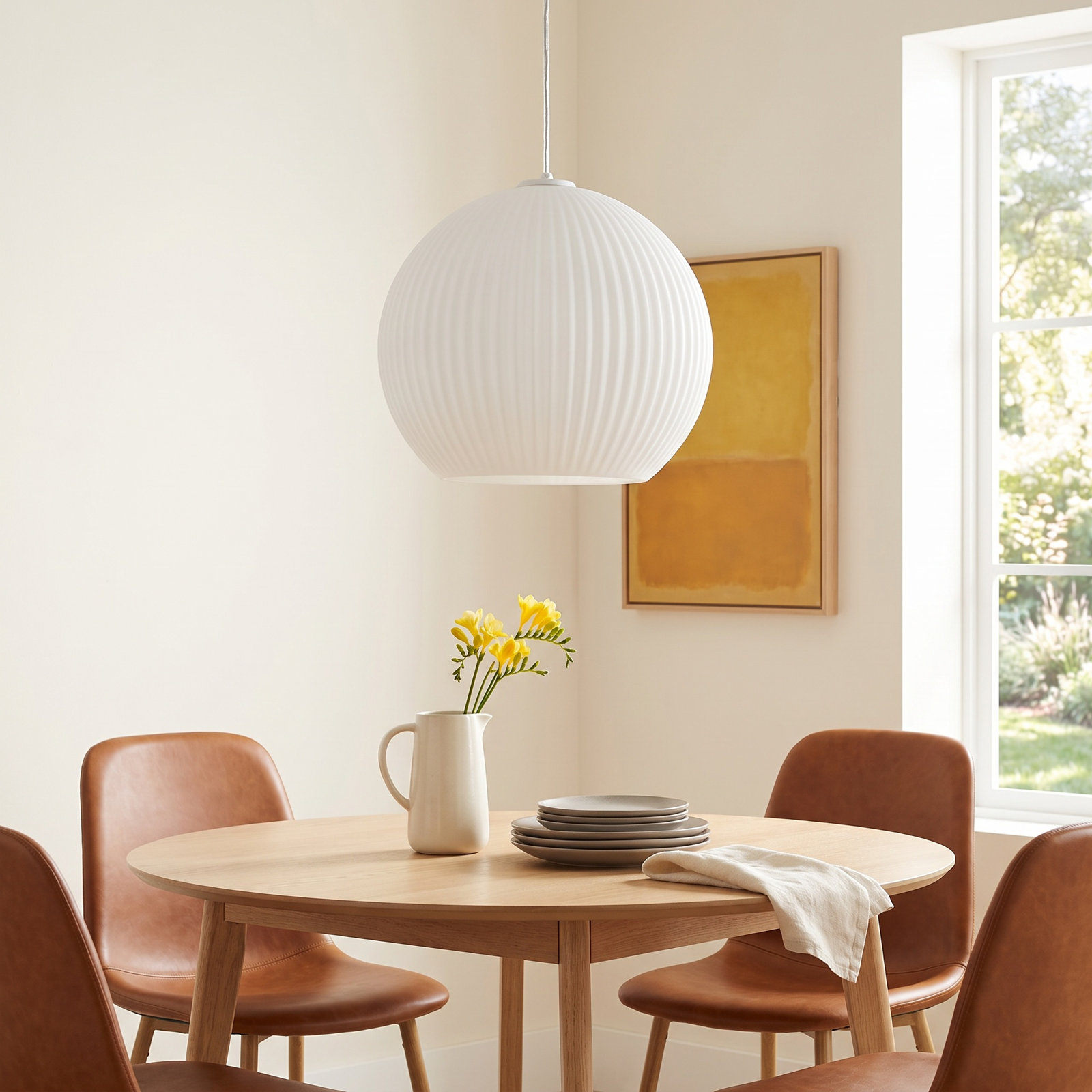 Darus Single Light Glass Dimmable Pendant