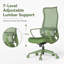 Chaise de travail ergonomique en maille à haut dossier avec support lombaire à 7 niveaux-1322968770