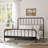Sebbie Metal Complete Bed With Polydeck, Black-1870428542