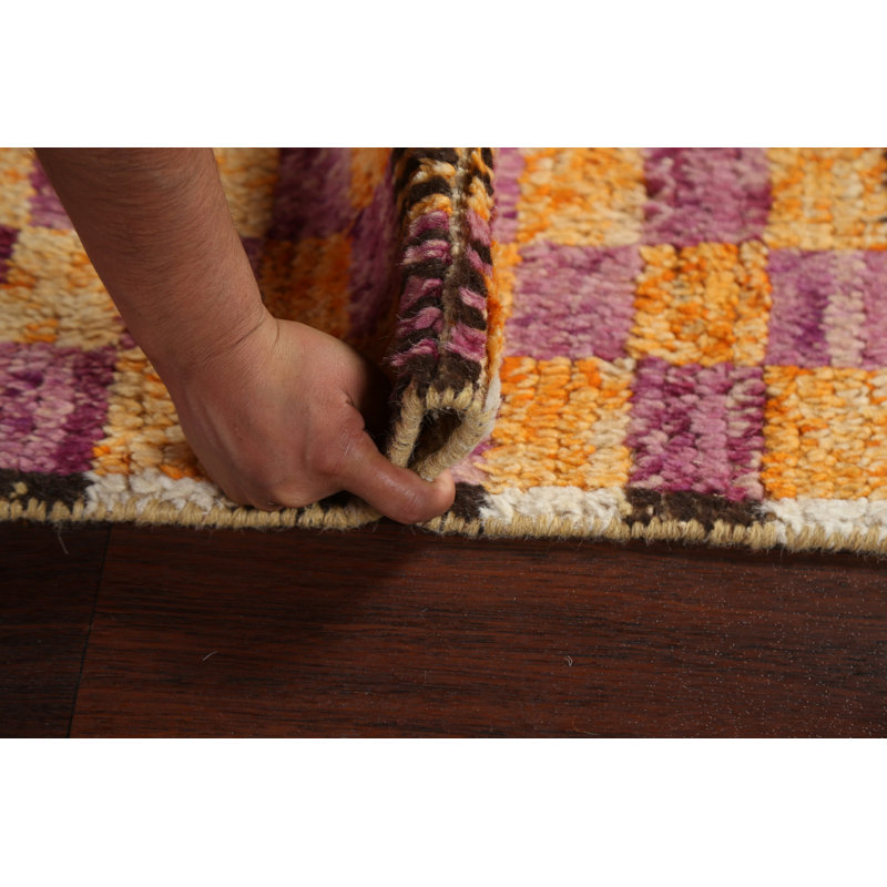 One-of-a-Kind 2'11" X 12'10" New Age Runner Wool Area Rug in Orange