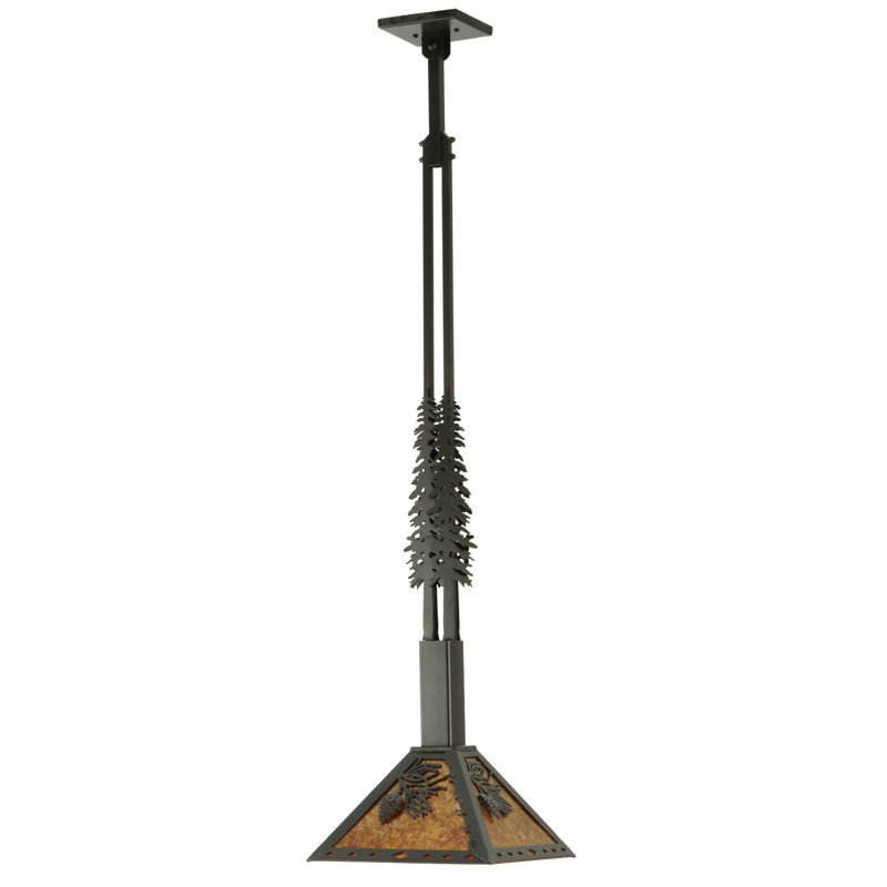 Rustic Lodge 1 - Light Pendant, 49" H x 17" W x 17" D