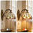 1 - Light Tiffany-Style Stained Glass Wall Sconce With Pull Chain