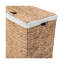 Panier à linge portable Premium Premium tissé à la main avec poignées de transport, jacinthe d'eau naturelle, rectangulaire, volume: 2,5 boisseaux ou 3,1 pieds cubes Pi, l 18,5 po x P 12,2 po x H 24 po