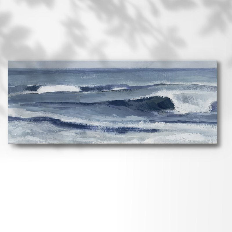 «Surf Spray I» sur toile, H 12 po x l 30 po x P 1,5 po