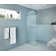 Maven 30 in. x 86.75 in. Fully Frameless Arched Fluted Single Fixed Shower Panel