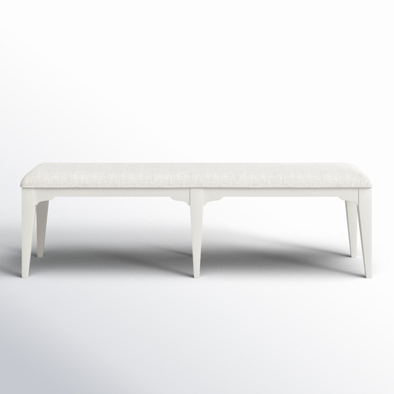 Marlys Polyester Upholstered Bench, White