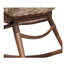 Chaise berçante moderne en rotin