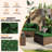 14-Pcs Outdoor 4" Thick Cushion Set, Outdoor Patio Cushion Cover Replacement, Water-Repellent Sofa Cushion-40768235
