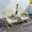 Banc de jardin en bois avec table Outsunny