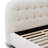 Ares Queen Bed in Froth White Boucle