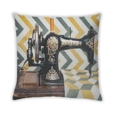 Sewing 5 Throw Pillow
