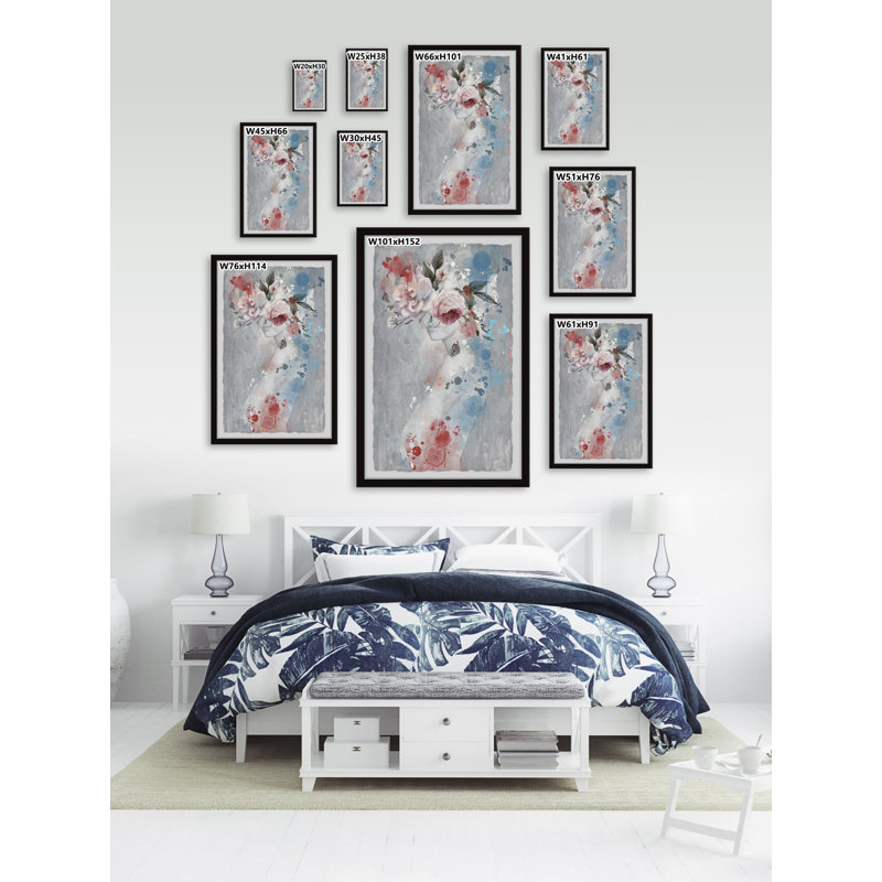 Darling Be Daring - Single Picture Frame Painting, 45cm H x 38cm W