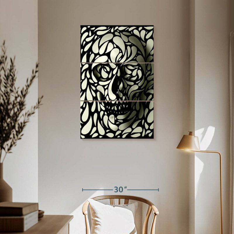 Kerner Skull I, 57" H x 36" W
