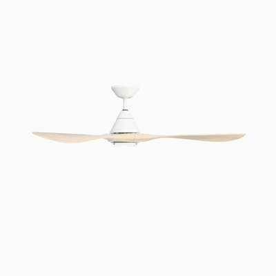 Carve 3 Natural Wood Blade Smart Ceiling Fan With Remote Control Included, Works With Alexa and iOS or Android App