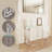 47.2" Glass Top Console Table With Stainless Steel Base-208732773
