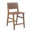 Tabouret de comptoir en similicuir tissé H 24 po