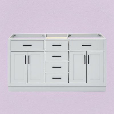 60" Double Bathroom Vanity Base Only
