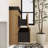 Angela 30-Inch Floating Bathroom Vanity In Grey Oak With Matte Black Quartz Top-97827218