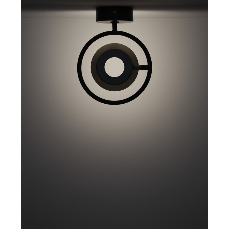 Appliques murales Olo Ring, Noir mat, Noir