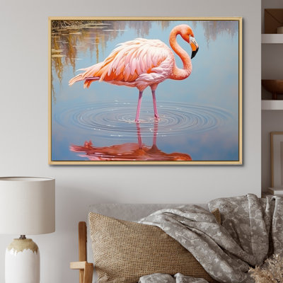 «Pink Flamingo Secret Beauty» sur toile