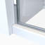 Porte de douche à charnière demi-cadre l 33 po x H 66 po RD-42572360-42572362