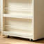 Bibliothèque standard en bois massif beige moderne-1894500635