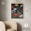 Ruby Revicat sur toile, fleurs élégantes foncées par Art Remedy-115025136-115025128