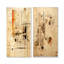 L'hindouisme puranas papyrus parchemin - ensemble de 2 reproductions d'art sur toile-102578011-102578014