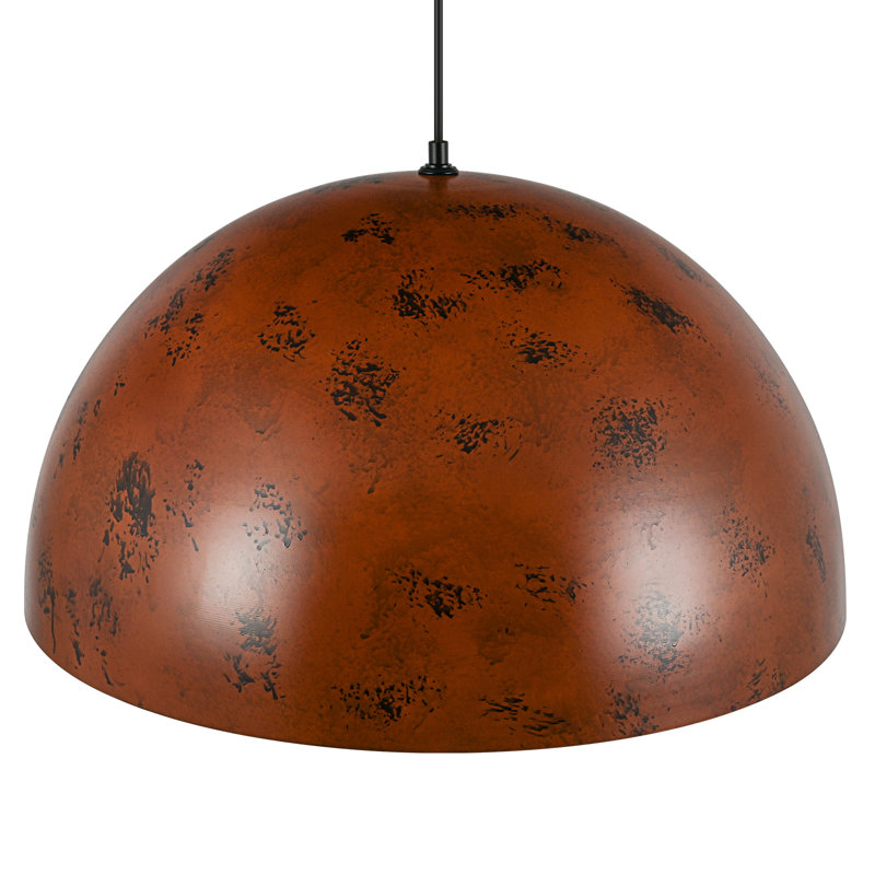 Luminaire suspendu en forme de dôme à 1 lumière Xeniya, 23.6"