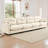 Four-Seater Modular Sectional Couch,Premium Chenille Fabric,With 2 Throw Pillows,Tufted Cushion Backrest Design-936731899-936731896