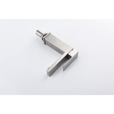 Robinet de salle de bain avec effet cascade, acier inoxydable 304, levier unique, nickel brossé, débit régulier et régulier, robinet d'évier à eau froide et chaude, bec, contrôle précis de la température,